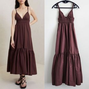 A.L.C. Rhodes Midi Dress in Bitter Chocolate - Size 00